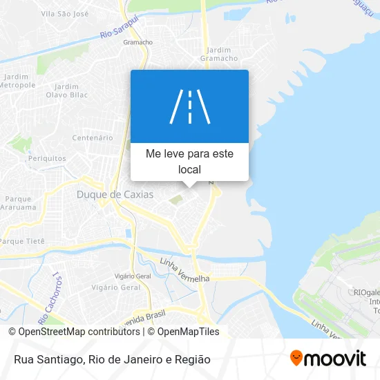 Rua Santiago mapa