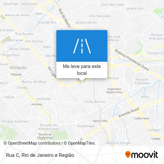 Rua C mapa