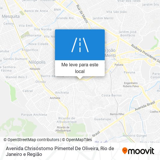 Avenida Chrisóstomo Pimentel De Oliveira mapa
