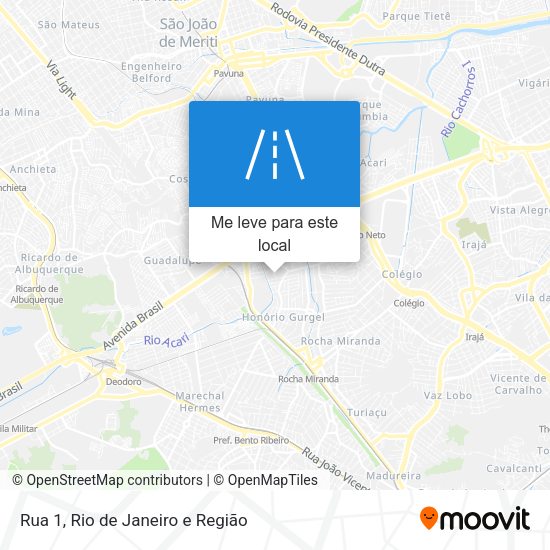 Rua 1 mapa