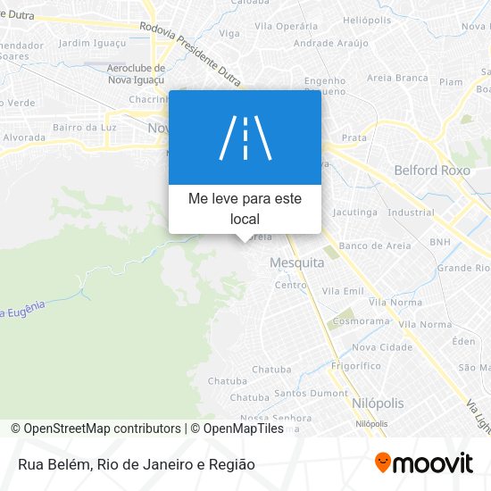 Rua Belém mapa
