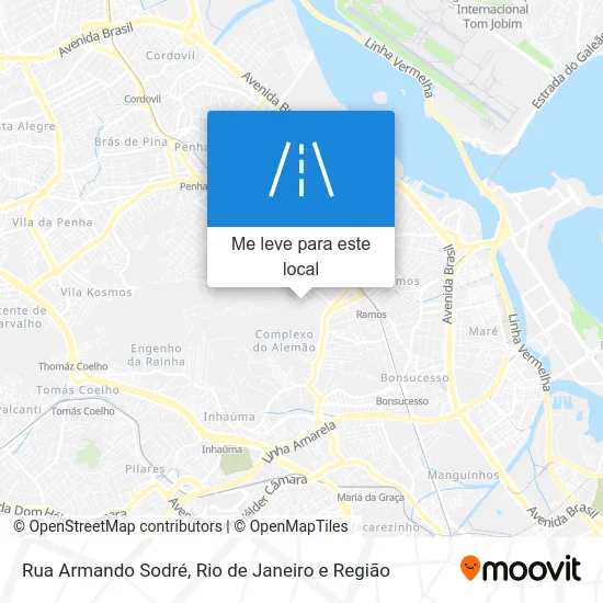 Rua Armando Sodré mapa