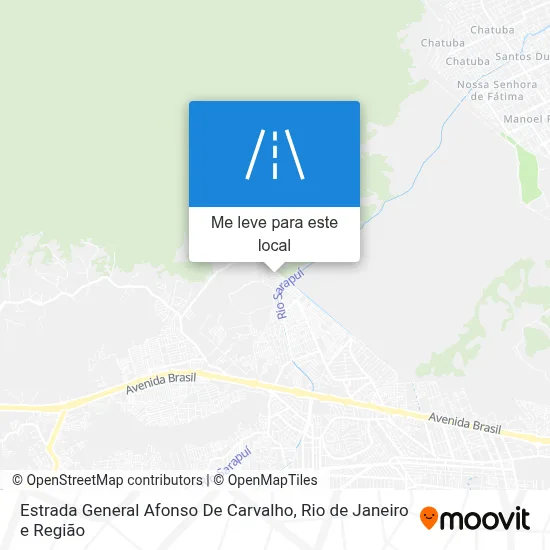 Estrada General Afonso De Carvalho mapa