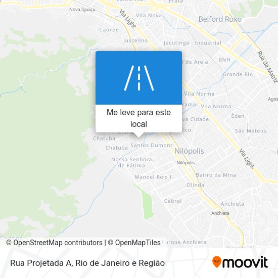 Rua Projetada A mapa