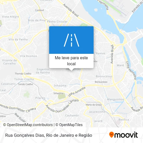 Rua Gonçalves Dias mapa