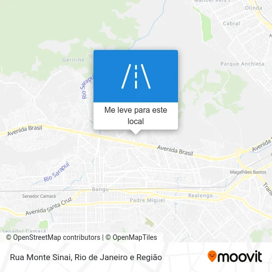 Rua Monte Sinai mapa