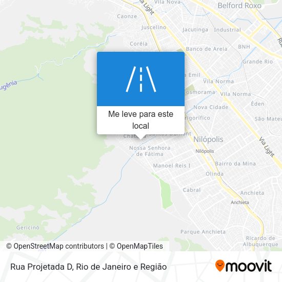 Rua Projetada D mapa