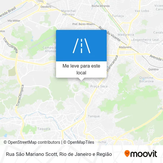 Rua São Mariano Scott mapa