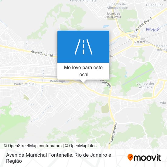 Avenida Marechal Fontenelle mapa