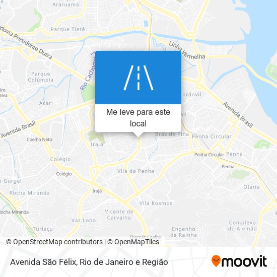 Avenida São Félix mapa