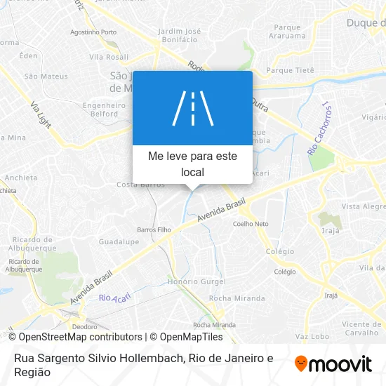 Rua Sargento Silvio Hollembach mapa