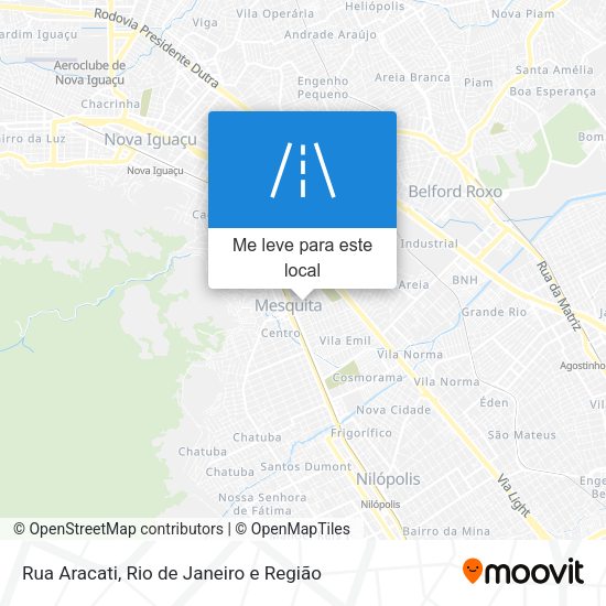 Rua Aracati mapa