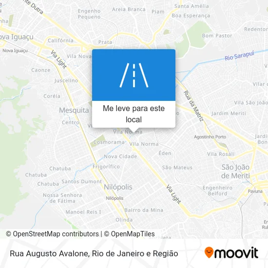 Rua Augusto Avalone mapa