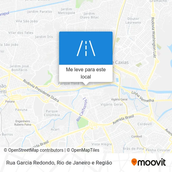 Rua Garcia Redondo mapa