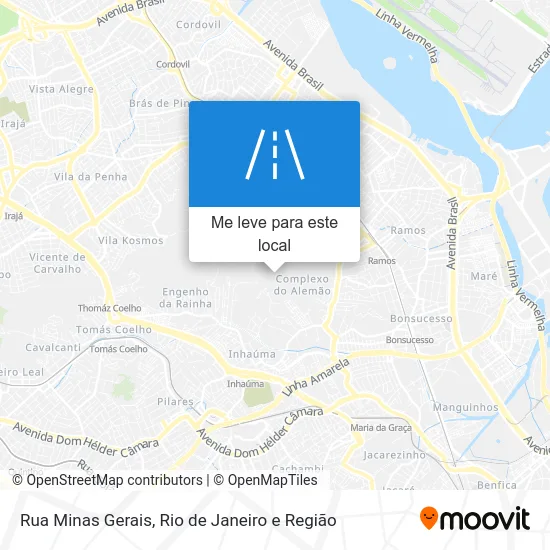 Rua Minas Gerais mapa