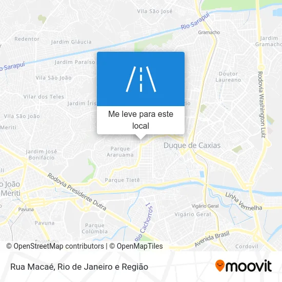 Rua Macaé mapa