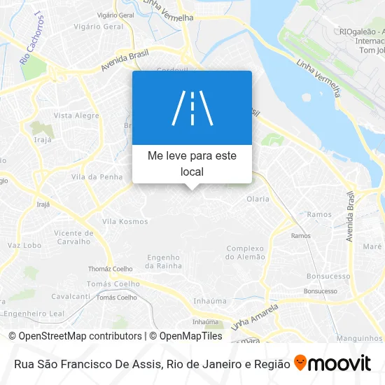 Rua São Francisco De Assis mapa