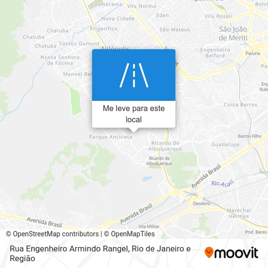 Rua Engenheiro Armindo Rangel mapa