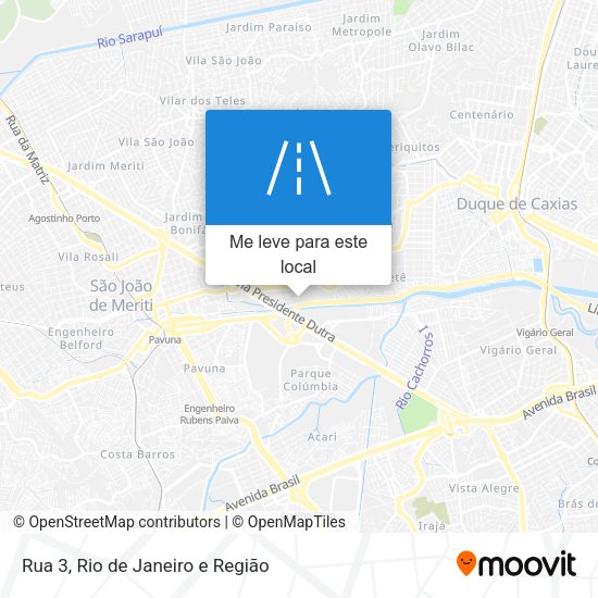 Rua 3 mapa
