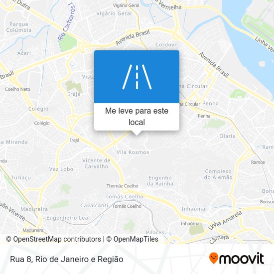 Rua 8 mapa