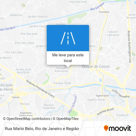 Rua Mario Belo mapa