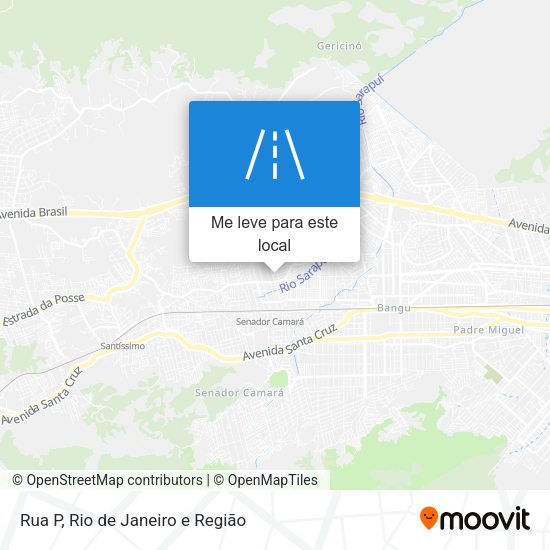 Rua P mapa
