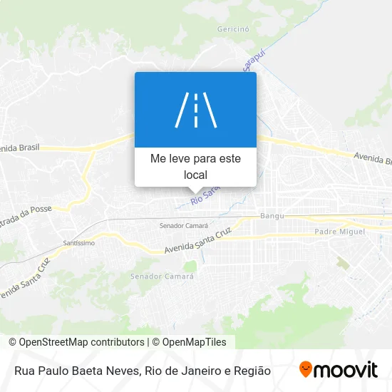 Rua Paulo Baeta Neves mapa