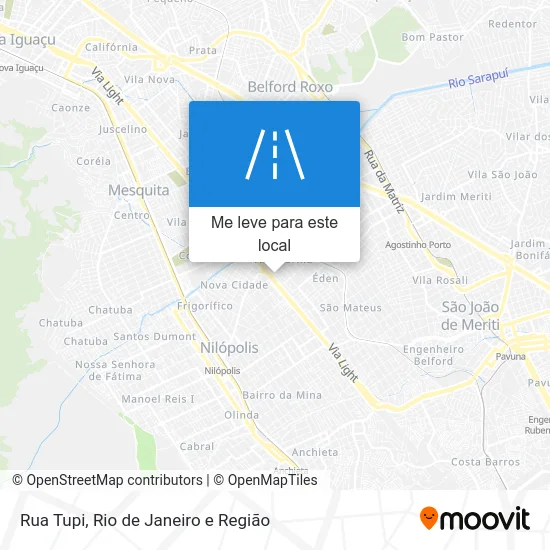 Rua Tupi mapa
