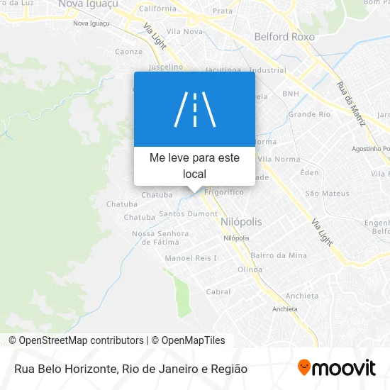 Rua Belo Horizonte mapa