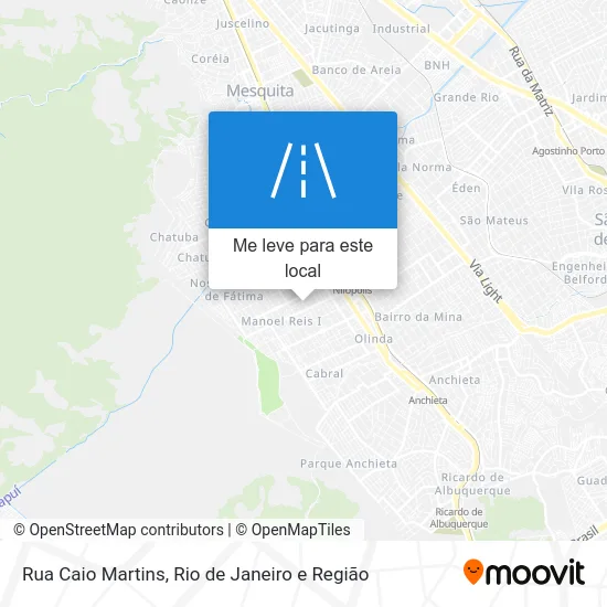 Rua Caio Martins mapa