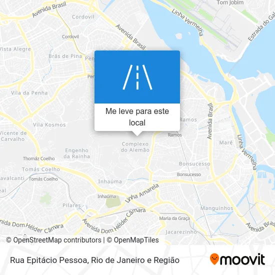 Rua Epitácio Pessoa mapa