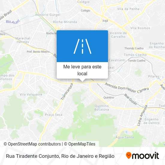 Rua Tiradente Conjunto mapa