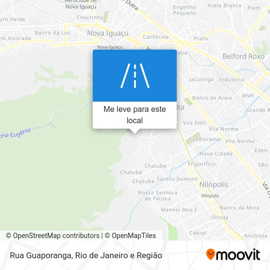 Rua Guaporanga mapa