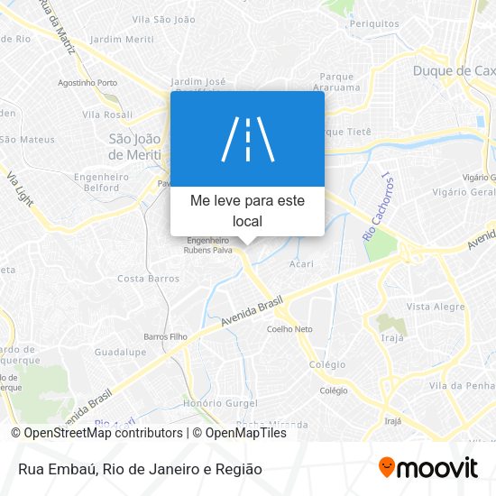Rua Embaú mapa