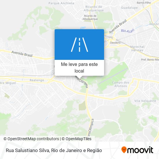 Rua Salustiano Silva mapa