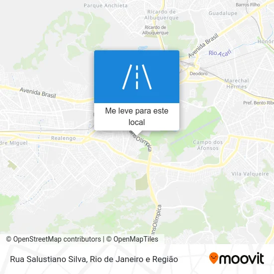 Rua Salustiano Silva mapa