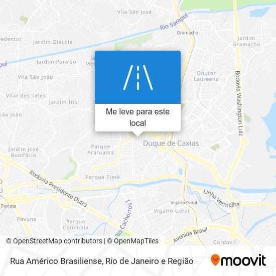 Rua Américo Brasiliense mapa