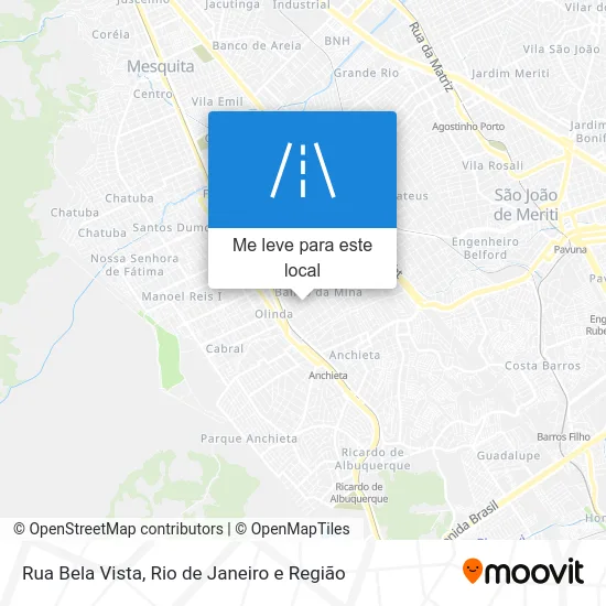 Rua Bela Vista mapa