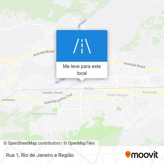 Rua 1 mapa