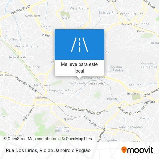 Rua Dos Lírios mapa
