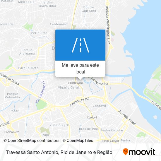 Travessa Santo Antônio mapa