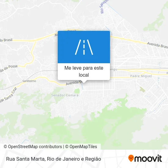 Rua Santa Marta mapa