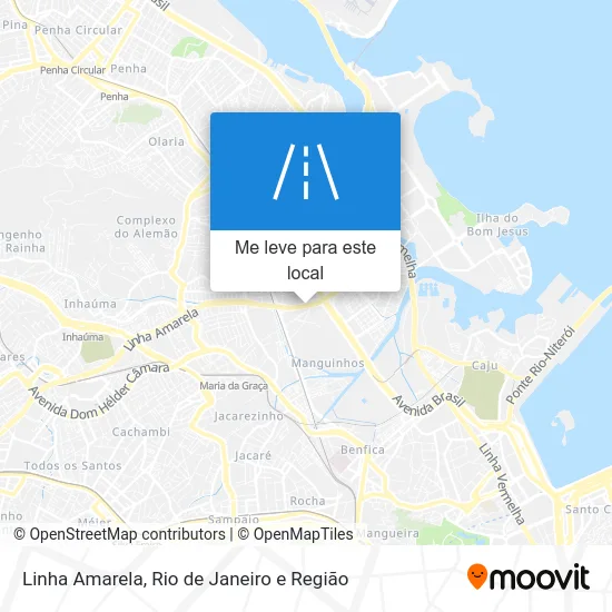 Linha Amarela mapa