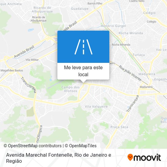 Avenida Marechal Fontenelle mapa