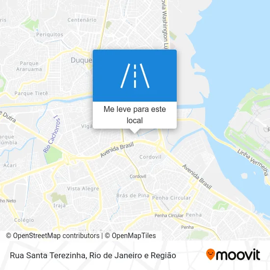 Rua Santa Terezinha mapa