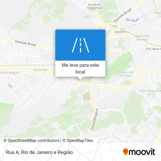 Rua A mapa