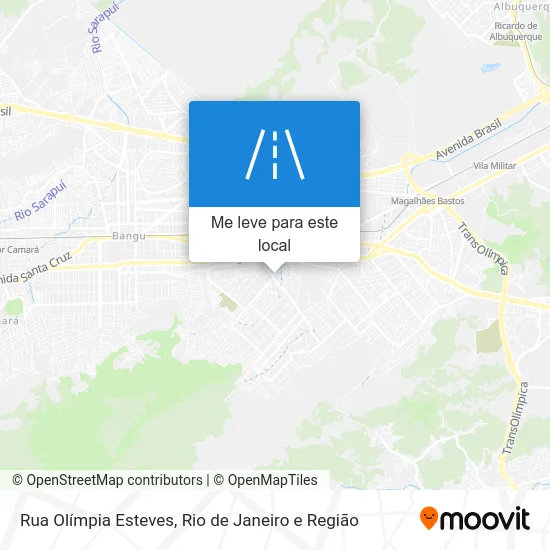 Rua Olímpia Esteves mapa