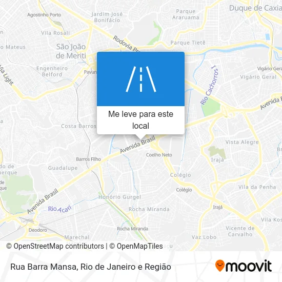 Rua Barra Mansa mapa