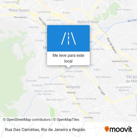 Rua Das Camélias mapa