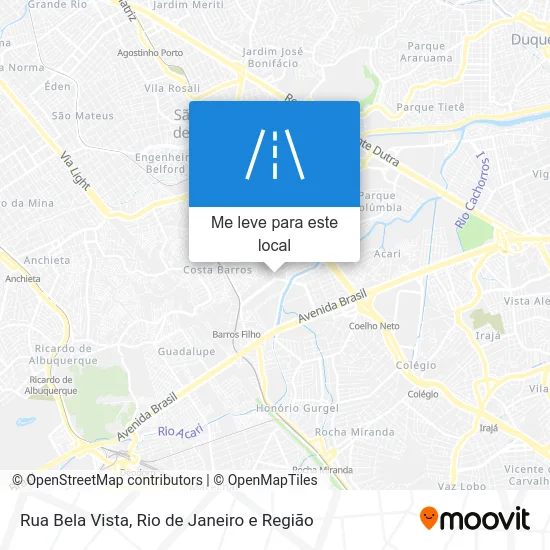 Rua Bela Vista mapa
